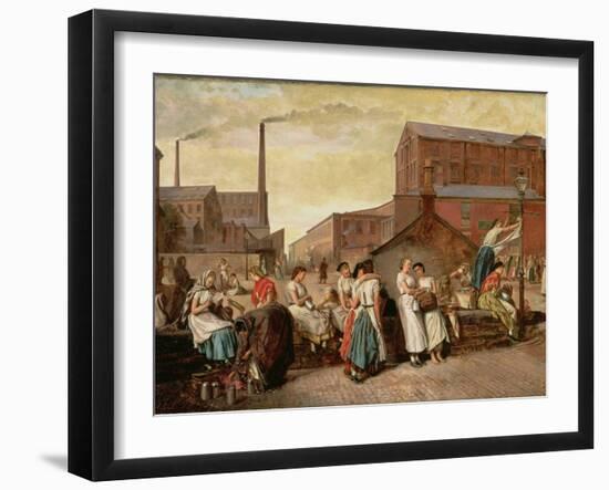 The Dinner Hour, Wigan, 1874-Eyre Crowe-Framed Giclee Print