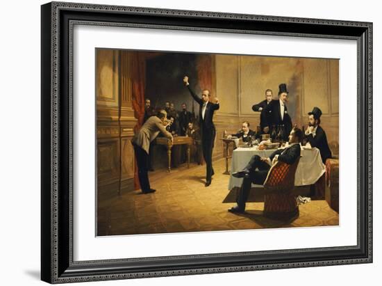 The Dinner Party, 1837-Ferencz Paczka-Framed Giclee Print
