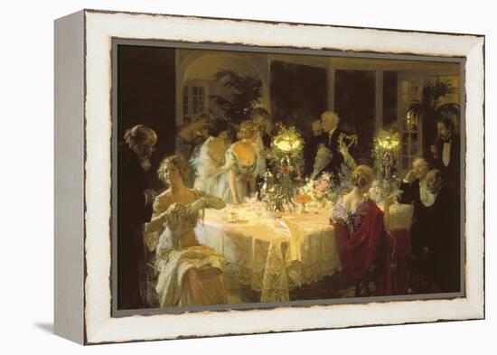 The Dinner Party-Jules-Alexandre Grün-Framed Stretched Canvas