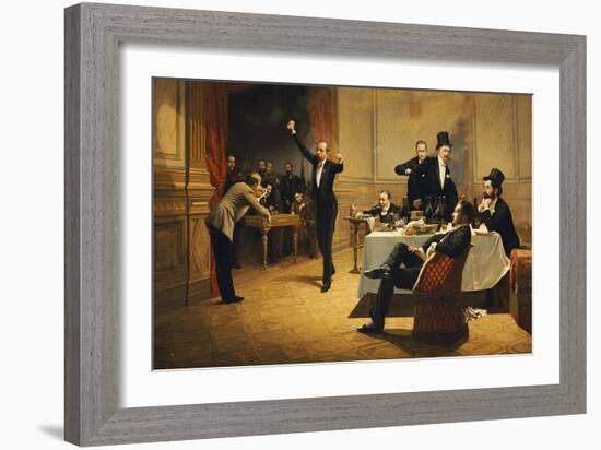 The Dinner Party-Ferencz Paczka-Framed Giclee Print