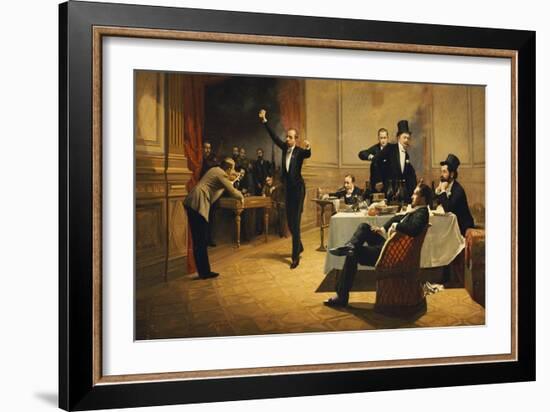 The Dinner Party-Ferencz Paczka-Framed Giclee Print