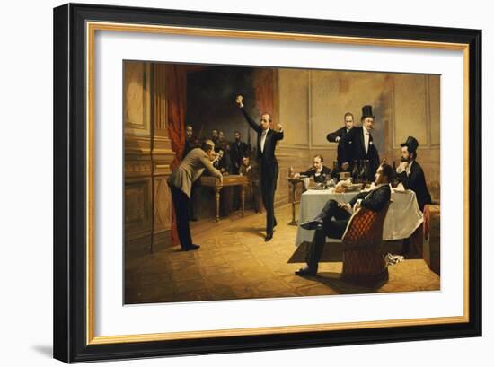 The Dinner Party-Ferencz Paczka-Framed Giclee Print