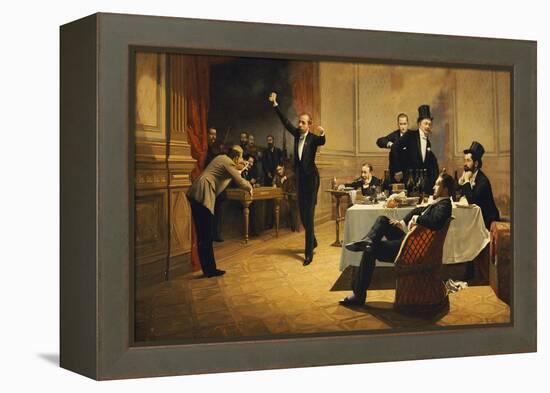 The Dinner Party-Ferencz Paczka-Framed Premier Image Canvas