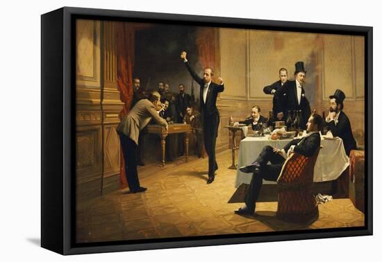 The Dinner Party-Ferencz Paczka-Framed Premier Image Canvas