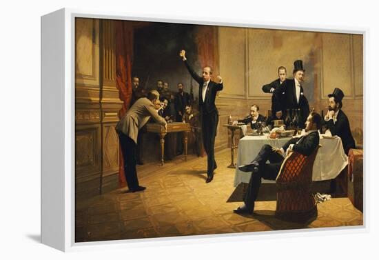 The Dinner Party-Ferencz Paczka-Framed Premier Image Canvas