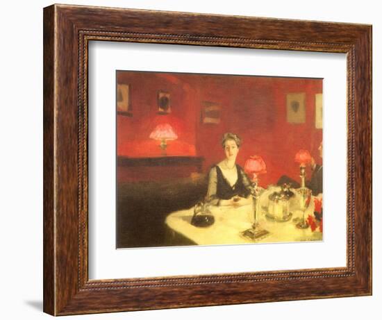 The Dinner Table at Night, 1884-John Singer Sargent-Framed Giclee Print