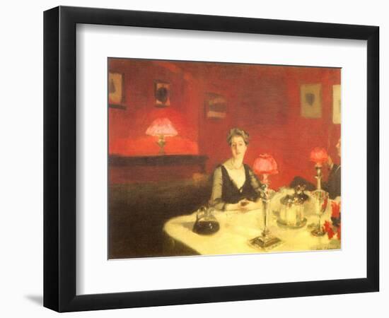 The Dinner Table at Night, 1884-John Singer Sargent-Framed Giclee Print