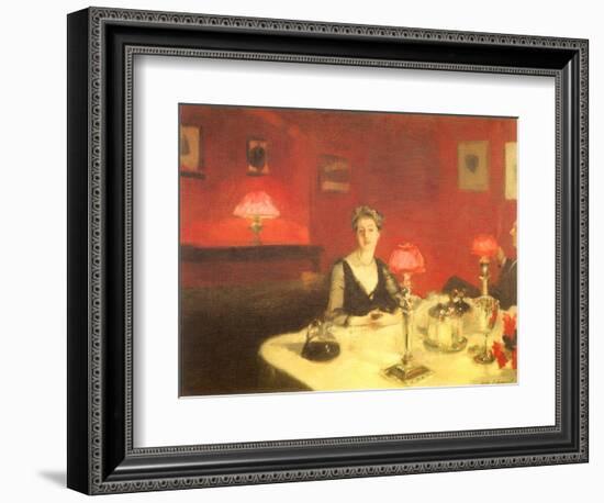 The Dinner Table at Night, 1884-John Singer Sargent-Framed Giclee Print