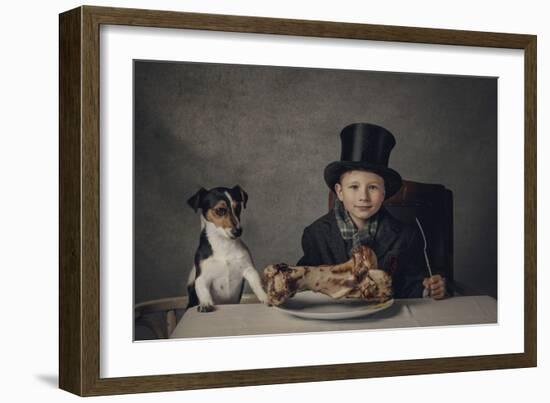 The Dinner-Monika Vanhercke-Framed Giclee Print