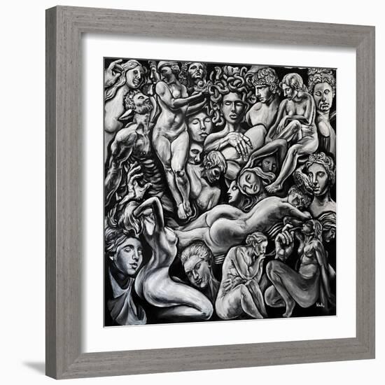 The Dionysus Chronicles Number 6, C.2021 (Acrylic on Canvas)-Blake Munch-Framed Giclee Print