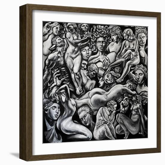 The Dionysus Chronicles Number 6, C.2021 (Acrylic on Canvas)-Blake Munch-Framed Giclee Print