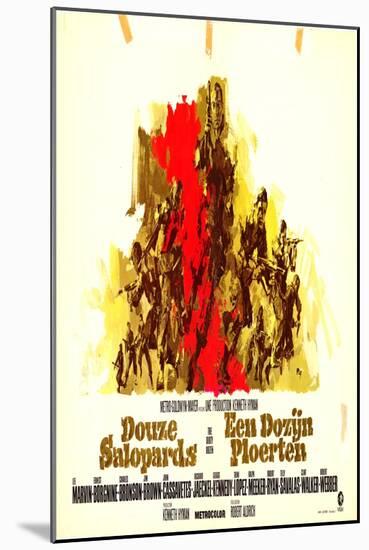 The Dirty Dozen, Belgian Movie Poster, 1967-null-Mounted Art Print