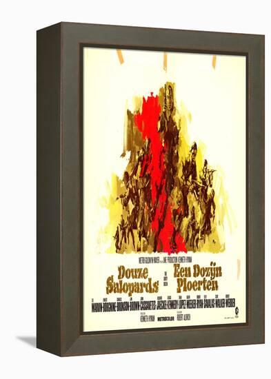 The Dirty Dozen, Belgian Movie Poster, 1967-null-Framed Stretched Canvas