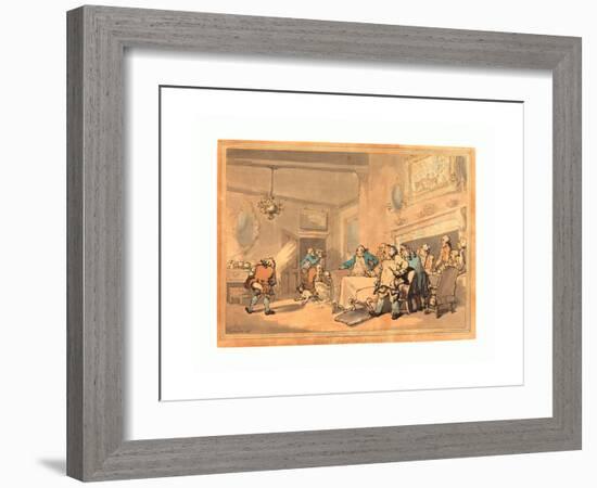 The Disappointed Epicures, 1787, Hand-Colored Etching, Rosenwald Collection-Thomas Rowlandson-Framed Giclee Print