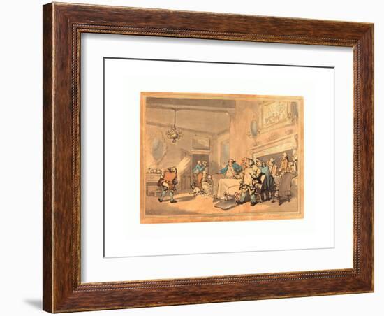 The Disappointed Epicures, 1787, Hand-Colored Etching, Rosenwald Collection-Thomas Rowlandson-Framed Giclee Print