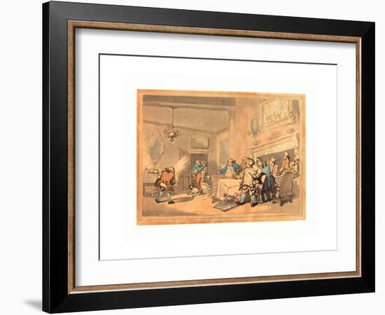 The Disappointed Epicures, 1787, Hand-Colored Etching, Rosenwald Collection-Thomas Rowlandson-Framed Giclee Print