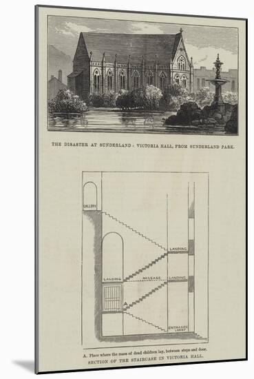 The Disaster at Sunderland-null-Mounted Giclee Print