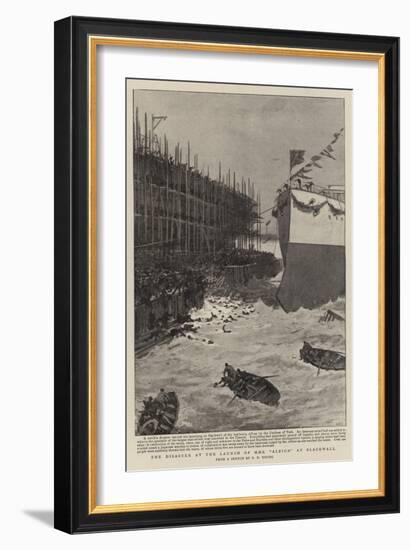 The Disaster at the Launch of the H M S Albion at Blackwall-null-Framed Giclee Print