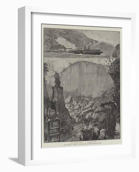 The Disaster in Scotland, Suffocation by Gas from Gunpowder Blasting-William Heysham Overend-Framed Giclee Print