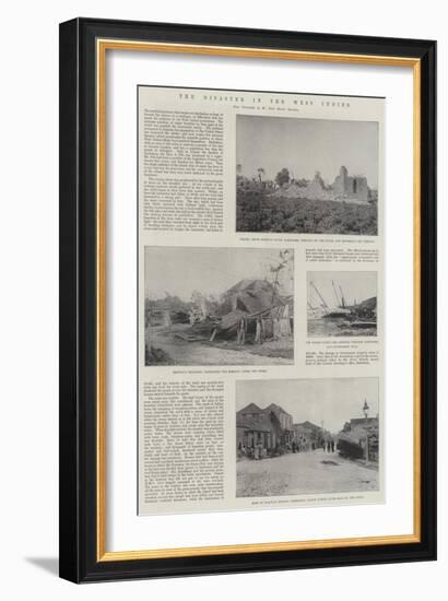 The Disaster in the West Indies-null-Framed Giclee Print