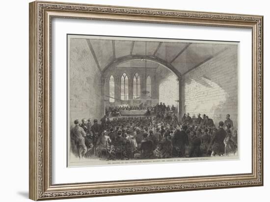 The Disaster on the Chester and Holyhead Railway, the Inquest in the Abergele Townhall-null-Framed Giclee Print