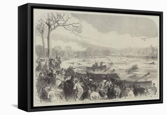 The Disaster on the Ice in Regent's Park-Charles Robinson-Framed Premier Image Canvas