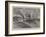 The Disaster to a French Atlantic Liner, La Bourgogne Leaving Havre-null-Framed Giclee Print