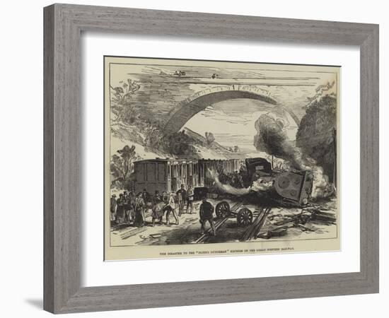 The Disaster to the Flying Dutchman Express on the Great Western Railway-null-Framed Giclee Print