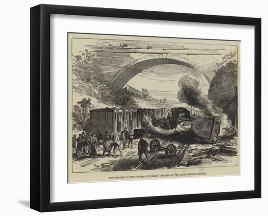 The Disaster to the Flying Dutchman Express on the Great Western Railway-null-Framed Giclee Print