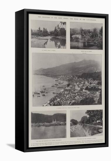 The Disasters in the West Indies, the Scene of the Catastrophe-null-Framed Premier Image Canvas