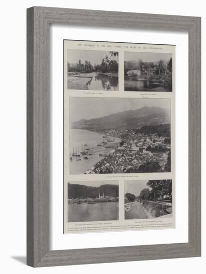 The Disasters in the West Indies, the Scene of the Catastrophe-null-Framed Giclee Print