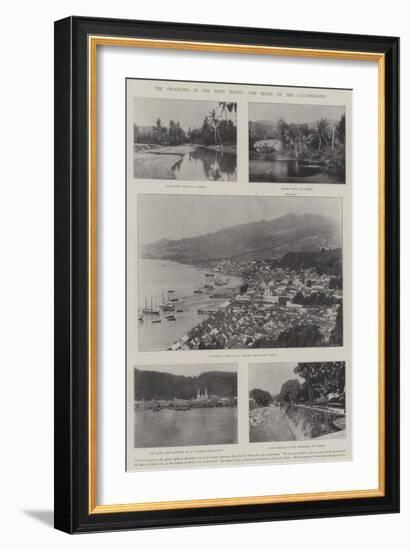 The Disasters in the West Indies, the Scene of the Catastrophe-null-Framed Giclee Print