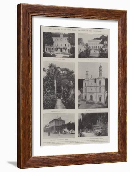 The Disasters in the West Indies, the Scene of the Catastrophe-null-Framed Giclee Print