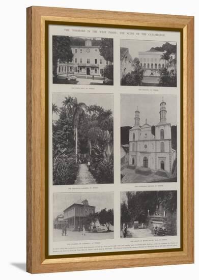 The Disasters in the West Indies, the Scene of the Catastrophe-null-Framed Premier Image Canvas