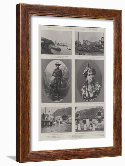 The Disasters in the West Indies, Views in Martinique-null-Framed Giclee Print