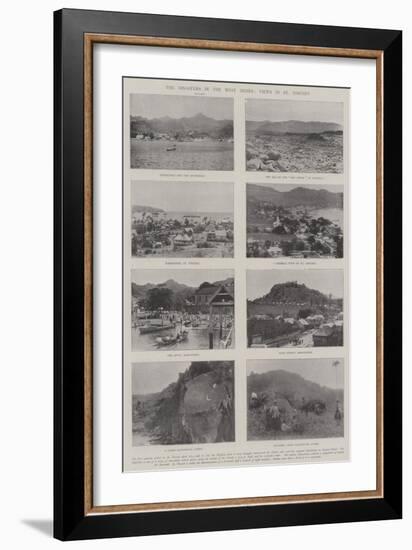 The Disasters in the West Indies, Views in St Vincent-null-Framed Giclee Print