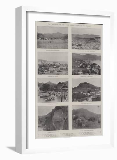 The Disasters in the West Indies, Views in St Vincent-null-Framed Giclee Print