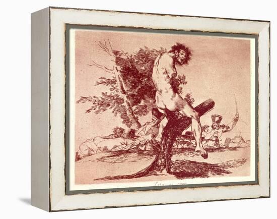 The Disasters of War-Francisco de Goya-Framed Stretched Canvas