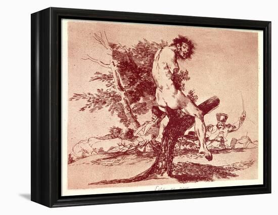 The Disasters of War-Francisco de Goya-Framed Stretched Canvas