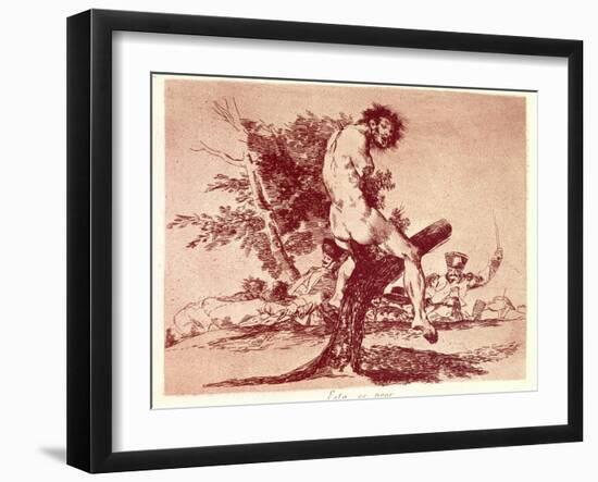 The Disasters of War-Francisco de Goya-Framed Art Print