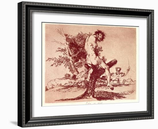 The Disasters of War-Francisco de Goya-Framed Art Print