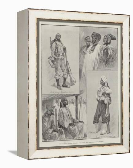 The Disastrous Military Blunder in West Africa, Sofa Chiefs and Colonial Soldiers-Richard Caton Woodville II-Framed Premier Image Canvas