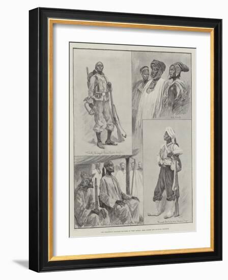 The Disastrous Military Blunder in West Africa, Sofa Chiefs and Colonial Soldiers-Richard Caton Woodville II-Framed Giclee Print