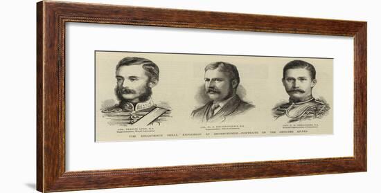 The Disastrous Shell Explosion at Shoeburyness, Portraits of the Officers Killed-null-Framed Giclee Print