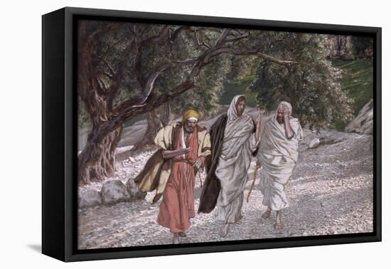 The Disciples on the Road to Emmaus, Illustration for 'The Life of Christ', C.1884-96-James Tissot-Framed Premier Image Canvas