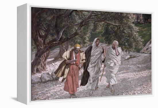 The Disciples on the Road to Emmaus, Illustration for 'The Life of Christ', C.1884-96-James Tissot-Framed Premier Image Canvas