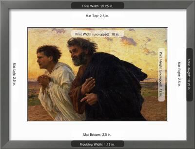 The Disciples Peter And John Running To Sepulchre On The Morning Of The Resurrection Circa 1898 By Eugene Burnand