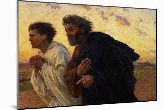 The Disciples Peter and John Running to Sepulchre on the Morning of the Resurrection, circa 1898-Eugene Burnand-Mounted Giclee Print