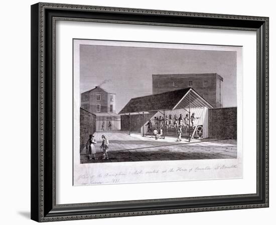 The Discipline Mill at Brixton Prison, Lambeth, London, 1821-J Shury-Framed Giclee Print