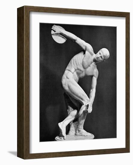 The Discobolus, 450.B.C-Myron-Framed Photographic Print